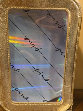 Victoria's Secret Gold Holographic Cosmetic Case